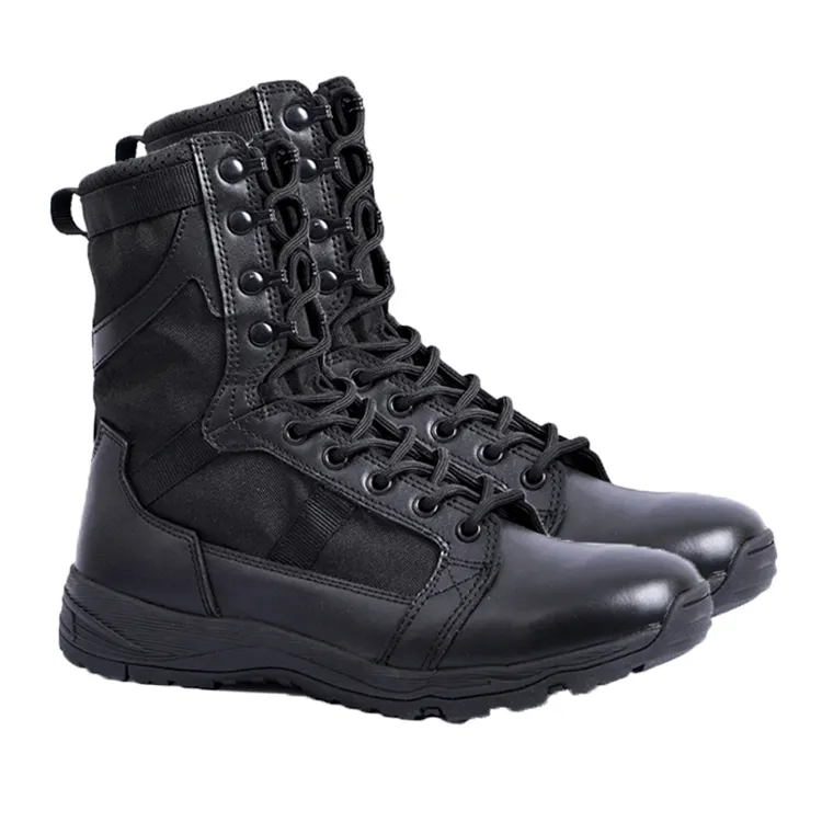 new style high cut boots split leather upper iron toe protect anti-smash and anti-stab outdoor safety boots