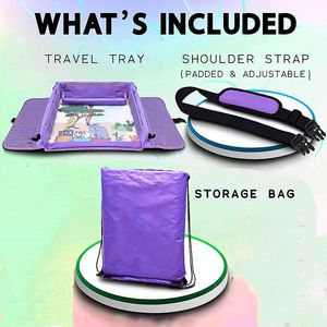 BSCI Factory Portable Travel Art Desk for Activity Snack Bag Play Tray <b>Car</b> Seat <b>Organizer</b> Kids Travel Tray - Product Image 6