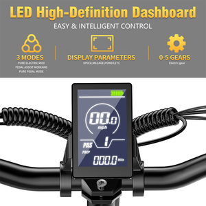 Bicicleta <span class=keywords><strong>El</strong></span>éctrica Plegable Clásica de 7 Velocidades con Motor sin Escobillas de 250W, Versátil para Ciudad, 45km de Autonomía para Paseos Híbridos, Disponible en EE. UU. - Product Image 5