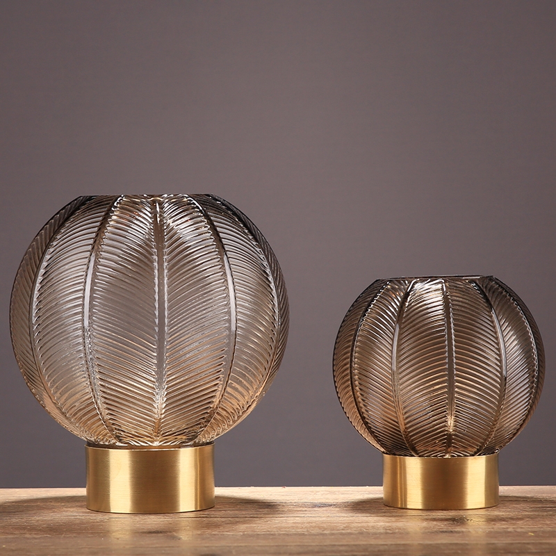 Factory Produced Wholesale Home Decor Glass Flower Vase