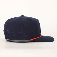 Topi Trucker Snapback 5 Panel Bordir 3D Anti Air - Topi Baseball Performa Cepat Kering untuk Olahraga Luar Ruangan & Pakaian Kasual