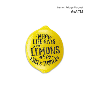 مغناطيس ثلاجة من السيراميك على شكل ليمون للبيع بالجملة ديكور مغناطيسي إيطالي لبلاط الثلاجة هدية تذكارية ديكور منزلي - Product Image 6