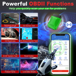 OBDII ELM327 fa40 tự động Máy quét <span class=keywords><strong>Bluetooth</strong></span> 12V OBD2 mã động cơ đọc công cụ Chẩn đoán - Product Image 4