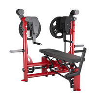 TOPTONS Machine de gymnastique chargée de plaque commerciale banc en acier presse couché poitrine intérieure équipement de Fitness