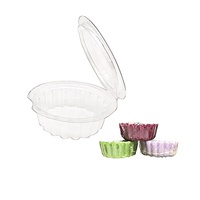 Contenant en plastique pour bougies, à cavité unique, taille personnalisable, en matériaux recyclés, type coquille, pour cire fondue, artisanat et autocollants