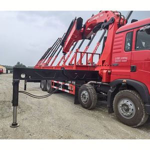 Prix d'usine Sinotruk Ho Wo 8x4 Camion-grue à flèche articulée pour le chargement et le déchargement de matériaux miniers et industriels - Product Image 3