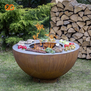 Kit de parrilla de acero Corten de lujo con accesorio para ahumador - Product Image 3