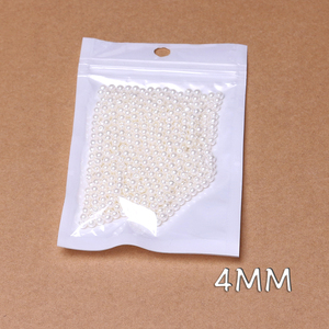 6/8/10/14mm perlas de plástico blanco leche redondo ABS acrílico perlas para fabricación de joyería DIY collar pendiente pulsera colgante - Product Image 5