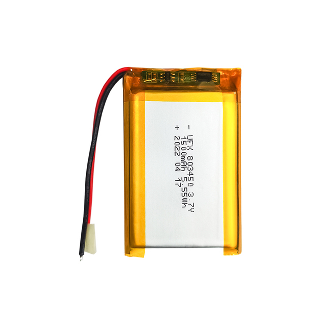 OEM ODM Custom High Voltage UFX 803450 3.7V 1500mAh Lithium Ion Battery Pack Suppliers Offer Certification