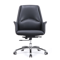Chaise de bureau exécutive moderne en cuir, pivotante, réglable en hauteur, pour bureau à domicile, atelier, salon, usage commercial - OEM/ODM