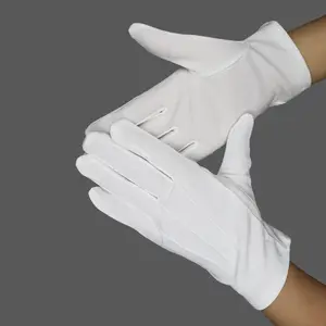 Gants de conduite antidérapants en pvc, vente en gros, pour femme, serveuse de restaurant, en nylon blanc, pour la conduite