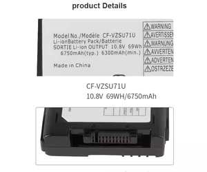 Новая батарея для ноутбуков <span class=keywords><strong>Panasonic</strong></span> <span class=keywords><strong>Toughbook</strong></span> <span class=keywords><strong>CF</strong></span>-<span class=keywords><strong>30</strong></span>, <span class=keywords><strong>CF</strong></span>-31, <span class=keywords><strong>CF</strong></span>-52, <span class=keywords><strong>CF</strong></span>-53 серии, 10.8В/69Втч, 6750мАч (модель <span class=keywords><strong>CF</strong></span>-VZSU71U) - Product Image 2