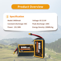 12600mAh 6S 8S 22.8V 100C Yüksek Voltajlı Pil FPV Drone RC Uçak için Yüksek Performans Sıcak Satış En İyi Seçim