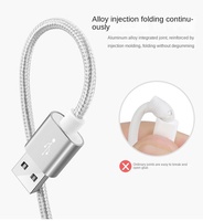 Câble USB Micro/Type-C/L en nylon tressé à charge rapide 3A pour smartphones, iOS et ordinateurs, en cuivre pur – Vente en gros