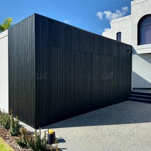 <span class=keywords><strong>Prix</strong></span> de gros Grille moderne à lattes affleurante Moteur automatique pour porte de garage en aluminium noir pour maison - Product Image 5