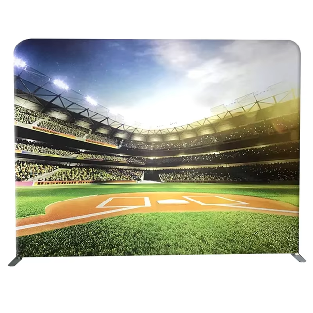 Portable Photography Backdrops Aluminum Tube Tension Fabric Backdrop Display Stand for Exhibition
