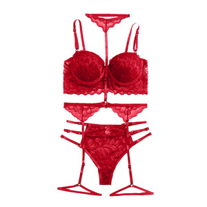 Ensemble de lingerie sexy en dentelle pour femmes rondes, tentation érotique, anneau de <span class=keywords><strong>strip</strong></span>-<span class=keywords><strong>tease</strong></span> - Product Image 3
