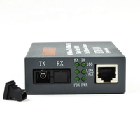 Optical Fiber 10 100Base-Tx to 100Base -RX Netlink HTB-3100AB Single Mode Simplex Fiber WDM Fast Ethernet Fiber Media Converter