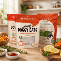 Sachet Doypack Personnalisé en Aluminium avec Fermeture Zip pour Biscuits, Café, Snacks, Chewing-gums, Aliments pour Animaux