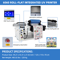 Imprimante jet d'encre UV DTF à plat et à rouleaux 6060 XP600 pour étiquettes multicouleurs, décalcomanies flexibles, autocollants personnalisés avec logo et marque, nouveauté