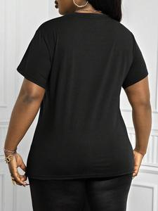 <span class=keywords><strong>T</strong></span>-<span class=keywords><strong>shirt</strong></span> casual da donna con motivo a carte da poker, primavera ed estate per abbigliamento di Capodanno, magliette grafiche da donna - Product Image 5