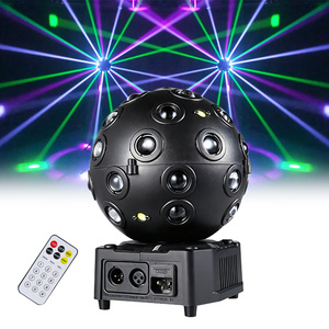 Kompakte Rotierende <span class=keywords><strong>Magic</strong></span> Ball Bühnenbeleuchtung mit IR-Fernbedienung und DMX512-Steuerung, 33x3W + 6x5W LED Multi-Beam Strobe-Effekt für Nachtclubs und DJs - Product Image 1