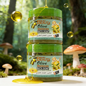 Gommage corporel à l'huile d'olive <span class=keywords><strong>le</strong></span> plus vendu <span class=keywords><strong>pour</strong></span> <span class=keywords><strong>le</strong></span> visage et <span class=keywords><strong>le</strong></span> <span class=keywords><strong>corps</strong></span> - Nettoyage en profondeur, exfoliant, éclaircissant - Gommage à l'huile d'olive 350g - Product Image 4