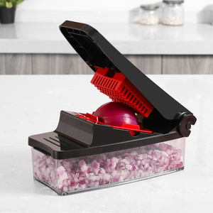 إكسسوارات مطبخ معدنية يدوية قطاعة بصل قطاعة ماندولين قطاعة خضروات بطاطس وقلي - Product Image 1
