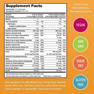 Multivitaminico Essenziale Quotidiano per Bambini: Vitamine A, C, D, E, K, B, Inositolo e Zinco per Bambini - Product Image 3