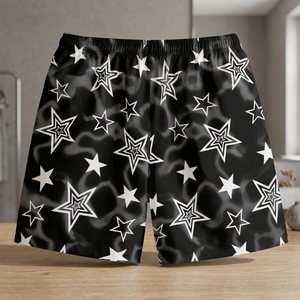 Nouvelle Collection 2025 – Short d'été en toile numérique tendance, 100 % coton, écologique, respirant, séchage rapide, taille haute - Product Image 3