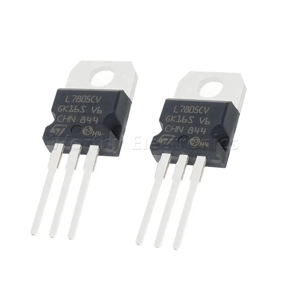 Integrateds Circuit PMIC transistor linear switching voltage regulator 5.0V 1.5A TO-220 L7805CV