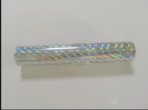 Bonedry DIY Rouleau de film PET holographique 8CM*120M Argent Météore Or, Procédé Bait Screen 64CM*120M, Application Métallique - Product Image 2