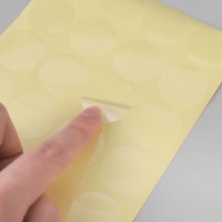 Autocollant d'étanchéité pour boîte en BOPP PET transparent, adhésif permanent, cercle de 3 cm, étiquette ronde transparente