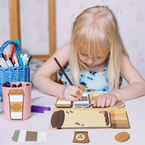 Set di Mini Blocchetti Adesivi Carini 'Adoro Davvero il Caffè', 42 Fogli, Pagine per Appunti, Blocco Note per Regalo all'Insegnante - Product Image 4