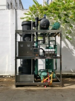 Machine à glace tubulaire comestible personnalisable de 10 tonnes, usine source, en acier inoxydable SUS304, compresseur RefComp, pompe à glace industrielle