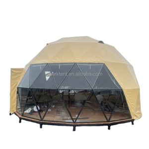Mewah tahan air Dome Hotel rumah Geodesic Domes Glamping <span class=keywords><strong>Igloo</strong></span> dengan jendela kaca - Product Image 6