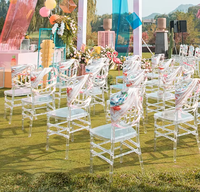 Meilleure vente chaise en plastique transparent empilable en cristal pour usage commercial pour les hôtels salon extérieur parcs pour mariages événements
