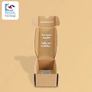 Kraft Goedkope Kartonnen Verzending Verpakking Kaartdoos Kleine Kraft Papieren Doos Telefoondoos Verpakking