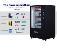 Distributeur automatique intelligent de cosmétiques, aliments, snacks, boissons, avec refroidissement, lecteur de cartes, SDK, code QR, monnayeur et gestion cloud