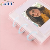 Album photo 3 pouces 40 photos PP Protection avec reliure en viscose pour billets de cinéma et stockage de cartes postales Option de logo personnalisé