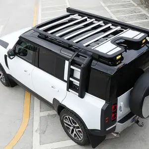 Offroad 4x4 Defender 110 Accessories Aluminum Rooftop Cargo Carriers Roof Rack for Land Rover Defender 110 90