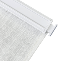Stores romains en tissu de contrôle sans fil de couleur blanche Rideaux et cantonnières Installation sans vis Blackout pour fenêtre