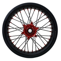 Juego de Ruedas Supermoto 17 SX 125 250 450 SXF EXC, Llantas Mate Duraderas de Aleación de Aluminio CNC 3.5 5.0, Repuestos para Motocicletas de Carreras y Todoterreno
