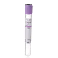 Tubo EDTA superior púrpura, no aditivo, médico, desechable, de recolección de sangre