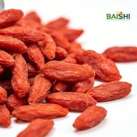 Bayas de Goji Orgánicas Secas de Origen Ningxia, 180 Granos/50g, Grado AD, Empaque a Granel, Color Natural, Dulces, para Productos de Panadería