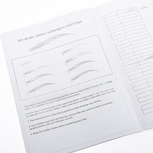 眉毛アートマニュアル マイクロブレーディング マイクロシェーディング トレーニング＆練習 オンブレパウダーブロウ アーティスト 学生用ワークブック マイクロブレードアカデミー向け - Product Image 5