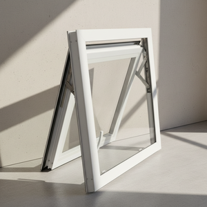 Nuova Finestra Verticale <span class=keywords><strong>a</strong></span> Battente in Lega di Alluminio Insonorizzata del Produttore di Shanghai per Edifici Commerciali e Camere da Letto, Su Misura, Bianca - Product Image 1