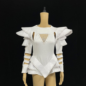 Costume de robot en coton lumineux LED couleur intégrale pour Halloween, Noël, performance scénique en boîte de nuit, femme DJ, chanteuse - Meilleure vente - Product Image 4