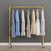 Style nordique intérieur maison et dortoir utilisation pratique porte-manteau Double couche réglable balcon vêtements étendoir Double tige