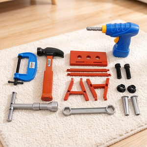 Juego de Herramientas de 18 Piezas, Taladro Eléctrico de Juguete, Juguetes de Construcción, Estuche de Transporte Portátil, Juguetes Educativos de Taller para Niños - Product Image 4